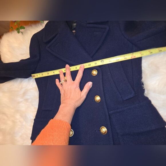 J.Crew Midnight Blue Stadium Cloth Jacket Womens Size 0 - Picture 10 of 12